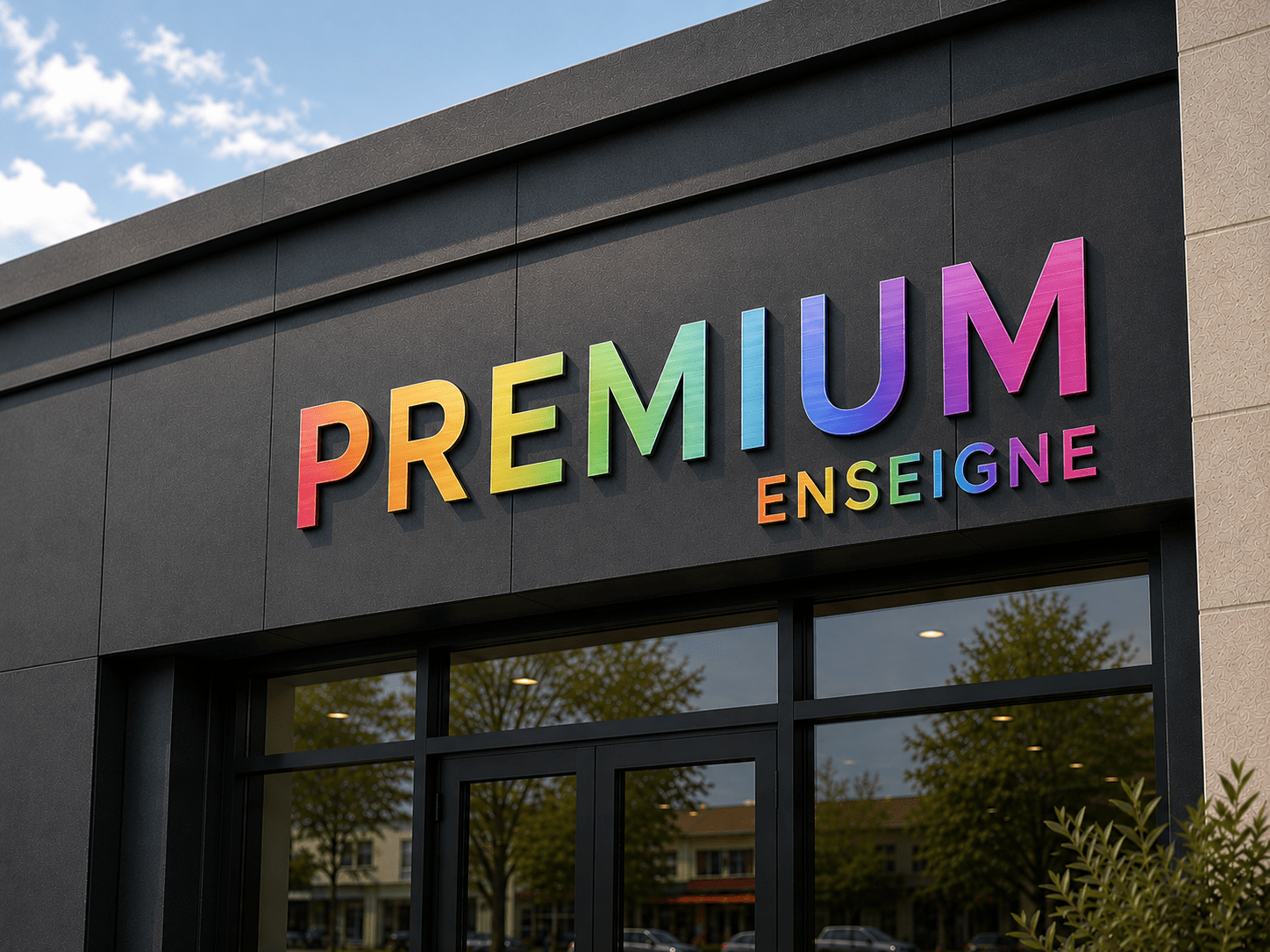 Lettres Alu type dibond avec adhésif
