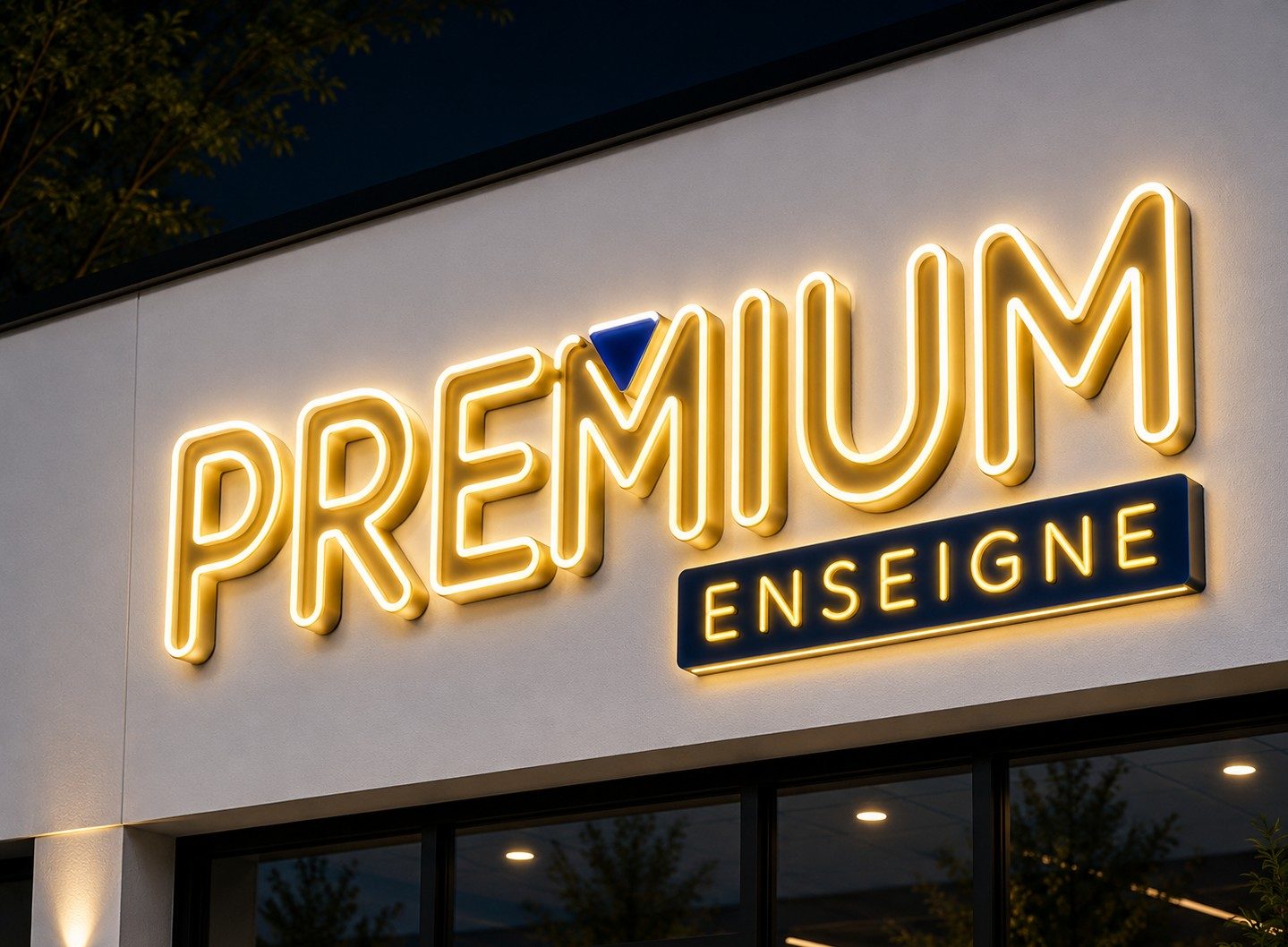 Enseigne Lettres Lumineuses avec Effet Néon