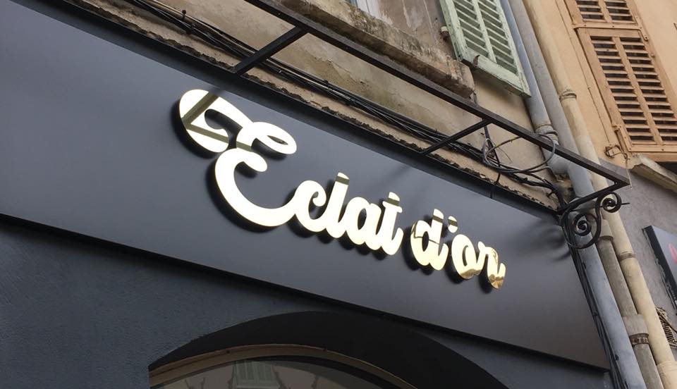 Lettres Alu type dibond miroir — visuel 1